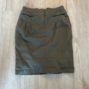 Reiss Green Pencil Skirt